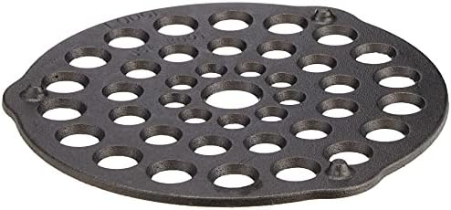 Lodge Cast Iron Meat Rack and Trivet, Pre-Seasoned, 8 Inches