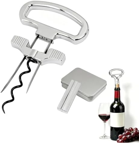 Ah-So Wine Bottle Opener Corkscrew - Two-Part Cork Removal Device for