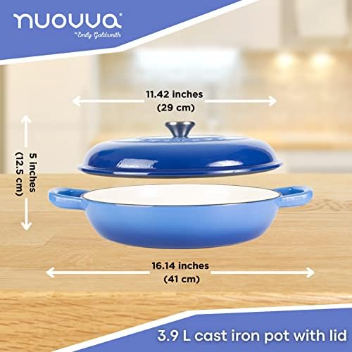 Nuovva Enamelled Cast Iron Dutch Oven with Lid