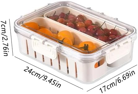 Snack Tray With Lid Portable Veggie Charcuterie Container