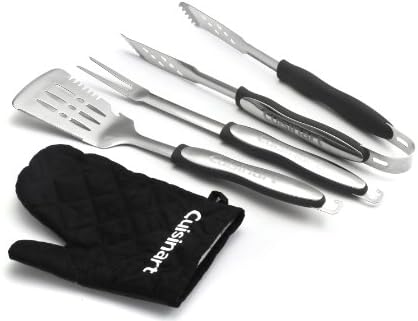 Cuisinart 3-Piece Stainless Steel BBQ Tool Set, CGS-134BL