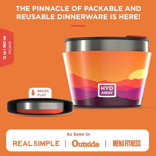 HYDAWAY 1.5-Cup Collapsible Insulated Bowl with Lid