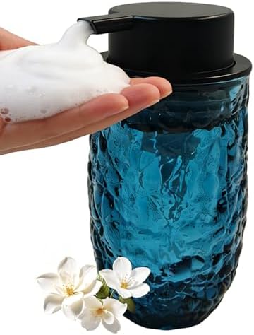 Glass Foaming Hand Soap Dispenser 10oz Refillable Hand Soap Dispenser