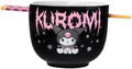 Silver Buffalo Sanrio Hello Kitty Kuromi, Ramen Bowl with Chopsticks