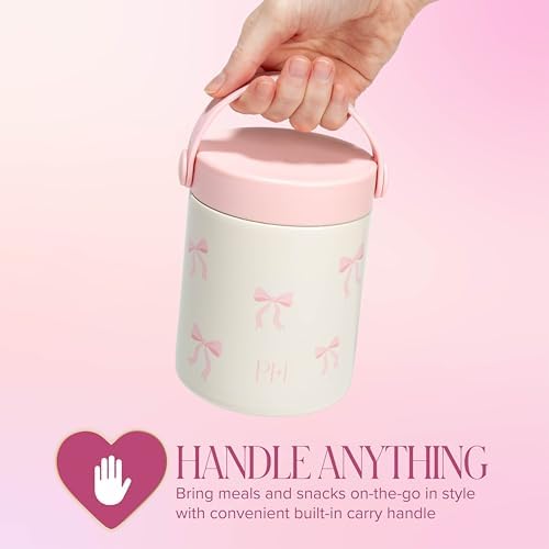 Paris Hilton Double Wall Stainless Steel Food Jar, Vacuum Insulated