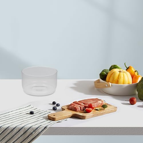 2pcs High-boron Glass Mixing Bowls for Kitchen Baking