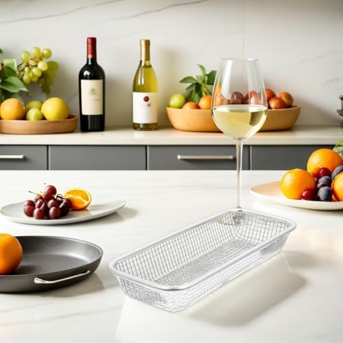 GANAZONO Stainless Steel Dishwasher Silverware Basket 2Pcs - Rustproof