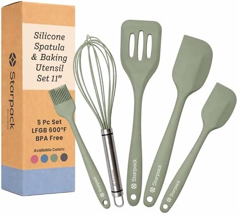 Starpack Flip and Whip Silicone Baking Utensils Set (5-Piece) - LFGB