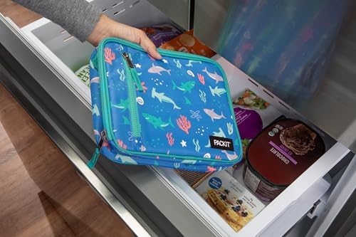 PackIt Freezable Classic Lunch Box, Sea Shark