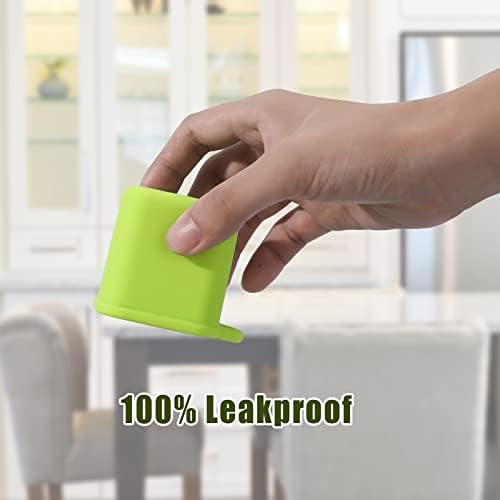 2PCS Dip Containers Compatible with, 4oz Salad Dressing Container To