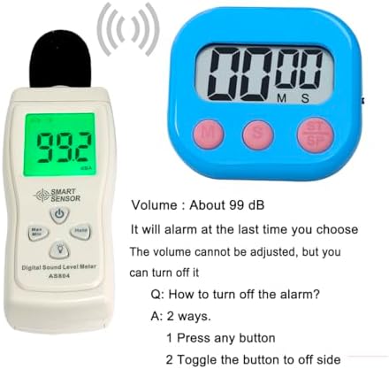 BESTWYA Digital Kitchen Timers, 6, 6 Colors