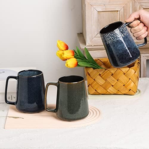 Large Ceramics Coffee Mugs,24 oz,Large Handle Design,Extra Large Tea