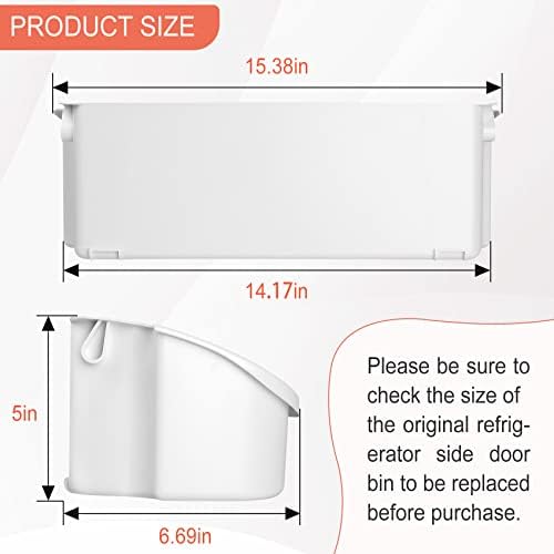 Upgrade 240356401 Refrigerator Door Bin Shelf Replace, Length 15.38"