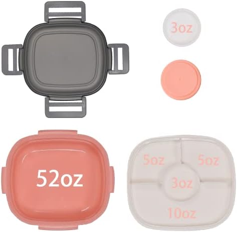 Freshmage Salad Container for Lunch with Ice Pack, Leakproof BPA-Free