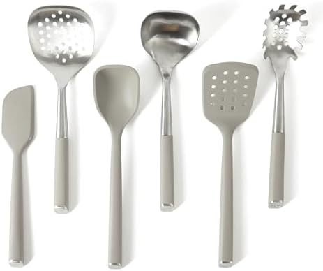 Calphalon Edge 6-Piece Kitchen Tool Set, Taupe