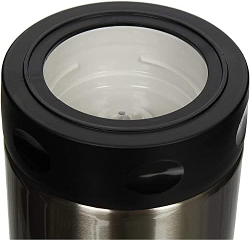 Zojirushi Steel Food Jar, Medium, Black/Stainless