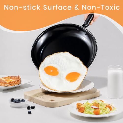 35%Off Nonstick Frying Pan Set of 5: Egg Frying Pans with Spatulas