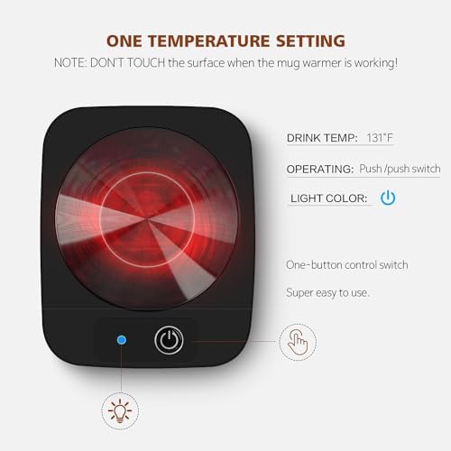 Coffee Mug Warmer, Smart Candle Warmer, Electric Cup Warmer with