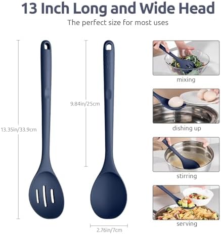 U-Taste Silicone Spoons, Set of 2, 13.3"