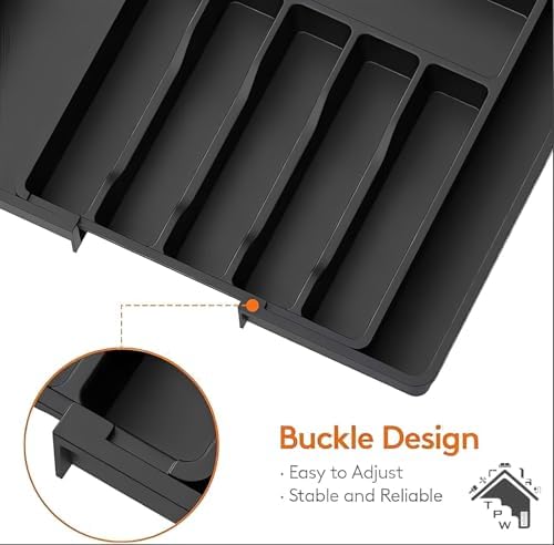 TPW Expandable Drawer Organizer, XL(13-22''W x 15"D) Adjustable