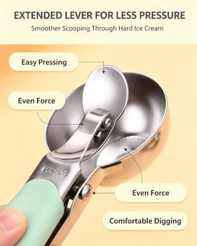 Cookie Ice Cream Scoop Set, Cookie Scoops Set of 2, Cookie Dough