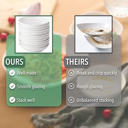 Brew To A Tea - Ceramic Porcelain Dipping Bowls, 3 Oz, Set of 12