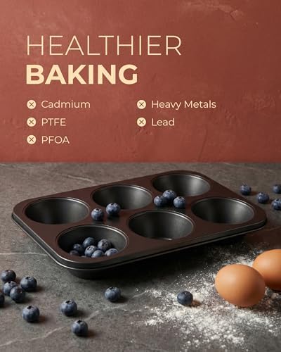 CARTMAN 2-Pack Jumbo Muffin Pan with 150 Liners, 12.6" x 8.3"