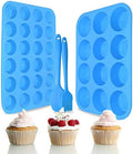 Silicone Muffin Pan Cupcake Set,Non-Stick 12 Cups and Mini 24 Cups