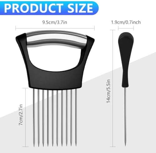 Stainless Steel Onion Holder for Slicing, Onion Slicer and Cutter