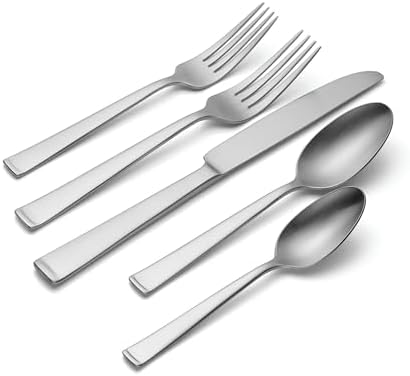 Oneida F149065A Satin Lewin 65 Piece Fine Flatware Set, Service For 12