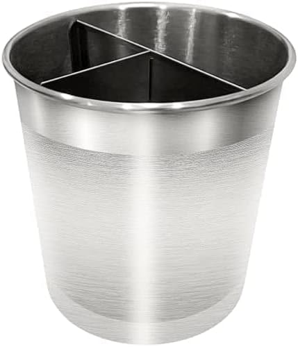 Cooler Kitchen Rotating Extra Large Stainless Steel Utensil Holder Caddy - Image 8