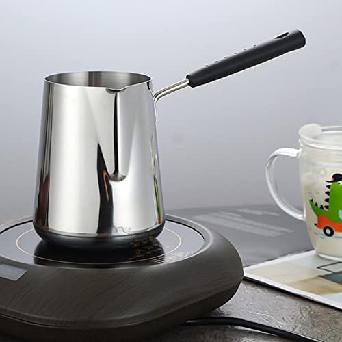 Turkish Coffee Pot, 30oz Milk Butter Warmer Pot with Long Handle