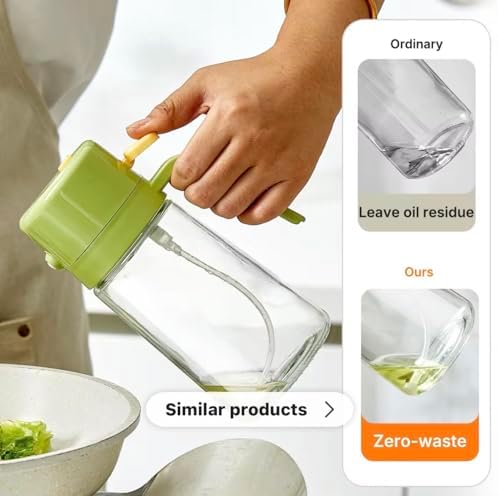 16oz/470ml Glass Olive Oil Sprayer, Green