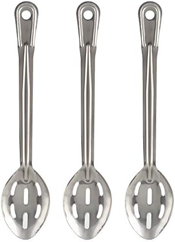 Perforated Stainless Steel Spoon - Serving Slotted Spoons for