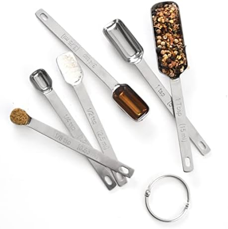 Norpro 3060 Stainless Steel Measuring Spoons, Set of 6