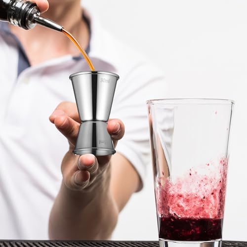 Xmas Stainless Steel Measuring Jigger Set 15/30ml 30/60ml