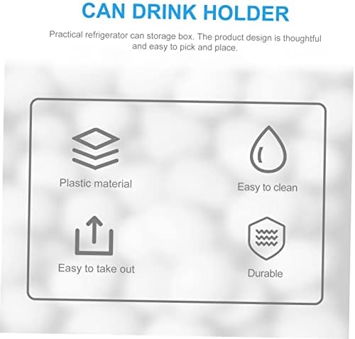 SOLUSTRE Stackable Soda Can Organizer for Refrigerator Beverage Can