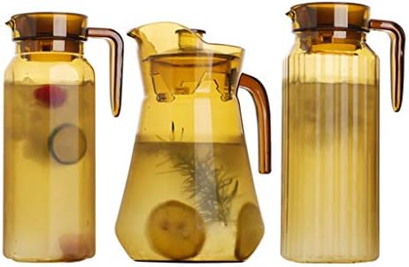 Acrylic Water Juice Pitcher Glass Pitcher Pouring Jug with Lid Hot