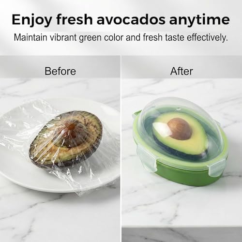 Avocados Saver Keeper Container for Fridge, Reusable Avocado Holder to