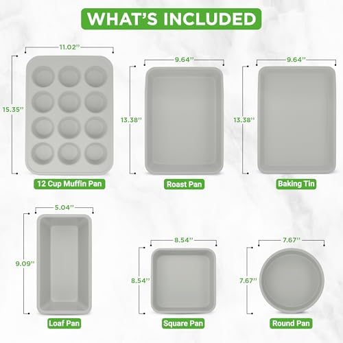NutriChef 20-Piece Non-Stick Bakeware and Cookware Set - Image 3