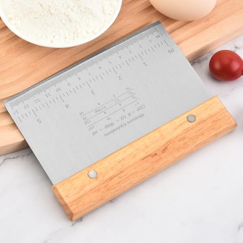 2pcs Stainless Steel Dough Scraper Cutter Tool