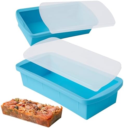 Silicone Freezer Tray with Lid 2 Pack Silicone Freezer Molds - Large