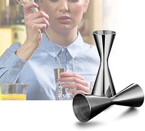 Double Cocktail Jigger Stainless Steel Measuring Cup with Measurement