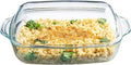 Simax 3 Quart Glass Casserole Dish with Lid