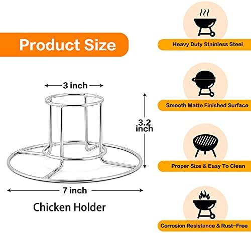 HaSteeL Roasting Pan, Beer Can Chicken Holder Rack & Oil Brush Set