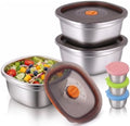 3-Pack 50oz Stainless Steel Salad Bowls