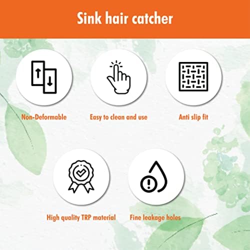 Gadgetime USA Hair Catcher & Drain Cover Set 7pcs - Silicone Hair