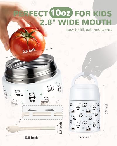 10oz Kids Soup Thermo - Leak-Proof Insulated Food Jar with Spoon