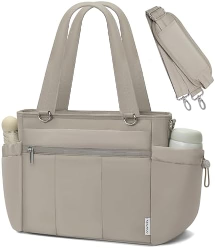 Insulated Lunch Bag for Women Leakproof Soft Lunch Tote 10L Camel