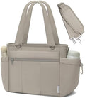 Insulated Lunch Bag for Women Leakproof Soft Lunch Tote 10L Camel